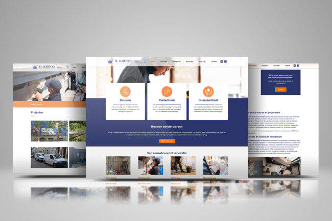 Website Kroon Aannemersbedrijf